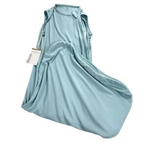 PurComfy LuxeDream Bamboo Sleep Sack 0.5 TOG Baby Wearable Blanket Blue Size L